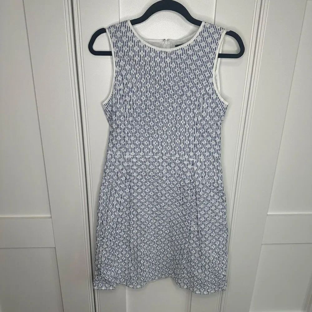 Brooks brothers Dress Size 10 Eyelet Blue white (v1)